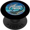Proteggere gli oceani Pesce Coralli Bale Sea Lives Matter | Squalo bianco e squalo martello PopSockets PopGrip Adesivo