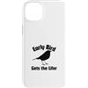 Birding in the 901 Custodia per iPhone 14 Plus Early Bird ottiene Lifer divertente Birding Humor