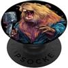 Capybara Karaoke Outfit Capibara con microfono per gli amanti del karaoke PopSockets PopGrip Adesivo