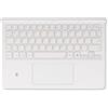 Samsung Custodia a libro EF-DX725 per Galaxy Tab S9 | Tab S9 FE con tastiera QWERTZ e tasto AI, custodia per tablet in due pezzi, design sottile, scomparto per penna S, bianco