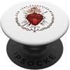 My Catholic Corner- Sacred Heart Cor Jesu Sacratissimum Sacro Cuore Cattolico Tradizionale PopSockets PopGrip Adesivo