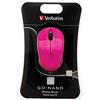 Verbatim 49043 Mouse Wireless, Rosa