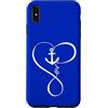Anchor Heart Infinity Nautical Love Ocea Custodia per iPhone XS Max Anchor Heart Infinity Love Nautical Anchor Lover Donna Uomo