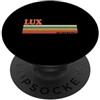 Retro Personalized Name outfit For Men W LUX Retro Personalizzato Nome Vintage Stripes PopSockets PopGrip Adesivo