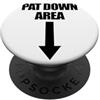 Airport Exchange Shop Pat Down Area freccia giù Aeroporto divertente PopSockets PopGrip Adesivo