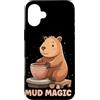 Pottery Capybara Outfit Custodia per iPhone 16 Plus Carino Capybara ama Potter Costume per hobby e animali
