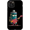 Rocking Battery Outfit Custodia per iPhone 11 Pro Batteria Grumpy con chitarra elettrica per un look a dondolo