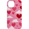 Hearts Love Pattern Gifts Custodia per iPhone 14 San Valentino Cuore Modello Rosa Rosso Giocoso