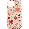 Heart Love Flower Botanical Pattern Gift Custodia per iPhone 15 Plus Cuore Giardino Floreale Fiori Romantici San