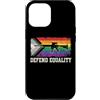 Armed Equality & LGBTQ Pride Co. Custodia per iPhone 12 Pro Max Difendi l'uguaglianza LGBTQ Progress Pride Rifle Grunge