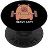 Gym Workout Sweating Story Capybara Gym Workout Heavy Cappy PopSockets PopGrip Adesivo