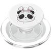 panda China animal zoo bear Himalayan ba Panda Bear con orecchie da coniglio PopSockets PopGrip per MagSafe