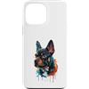 Frenchie Puppy Lover PS Custodia per iPhone 13 Pro Max Frenchie Colorato Splatter Art Acquerello Dipinto