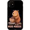 Pottery Capybara Outfit Custodia per iPhone 11 Carino Capybara ama Potter Costume per hobby e animali