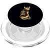 Punk Rock Cat Boutique Punks Not Dead Sphynx Cat Punk Rock Citazione PopSockets PopGrip per MagSafe