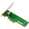 KALEA-INFORMATIQUE Scheda controller PCIe 4.0 x4 per SSD NVMe EDSFF E1.S Short Gen4 con presa in metallo