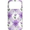 Floral Aesthetic Flower Botanical Gifts Custodia per iPhone 17 Pro Lavanda viola margherita modello giocoso fiori floreali