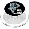 Alpha Wolf Meme Micropene Divertente Uomini Inappropriati Rude Wolf Peinlich PopSockets PopGrip per MagSafe