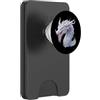 Serpente bianco Grunge Serpente raro con spina di drago bianco PopSockets PopWallet per MagSafe