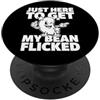 Silly Tech Engineer Funny Humorous Witty Sarcastico solo qui ottenere il mio fagiolo flicked dicendo PopSockets PopGrip Adesivo