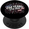 Patriotic 250 Fireworks Fuochi d'artificio patriottica 250 PopSockets PopGrip Adesivo