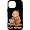 Pottery Capybara Outfit Custodia per iPhone 16 Pro Max Carino Capybara ama Potter Costume per hobby e animali
