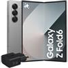 Samsung Galaxy Z Fold6 Smartphone AI pieghevole, Caricatore Incluso, RAM 12GB, 512GB, Dual SIM, Display 6,3/7,6 Dynamic AMOLED 2X, Batteria a lunga durata, Silver Shadow 2024 [Versione italiana]