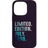 Birthday Gift Limited Edition July 1990 Custodia per iPhone 14 Pro Edizione Limitata Luglio 1990 Retro Vintage 1990