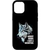 Alpha Wolf Meme Custodia per iPhone 12/12 Pro Micropene Divertente Uomini Inappropriati Rude Wolf Peinlich