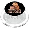 Pottery Capybara Outfit Carino Capybara ama Potter Costume per hobby e animali PopSockets PopGrip per MagSafe