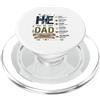 Faithful Fatherhood Designs He Is Dad Festa del Papà Guida Protector Strong PopSockets PopGrip per MagSafe