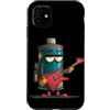 Rocking Battery Outfit Custodia per iPhone 11 Batteria Grumpy con chitarra elettrica per un look a dondolo