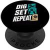 Jimbeels Dig Set Repeat PopSockets PopGrip Adesivo