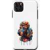 Poodle Puppy Lover PS Custodia per iPhone 11 Pro Max Barboncino colorato Splatter Art acquerello dipinto