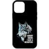 Alpha Wolf Meme Custodia per iPhone 12 mini Micropene Divertente Uomini Inappropriati Rude Wolf Peinlich