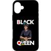 Patriotic US Red Blue White American Fla Custodia per iPhone 16 Plus Black Queen Melanin Michelle Obama Internazionale femminile un