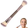 Nivofu Pennello per Fondotinta, Pennello Trucco a Doppia Punta, Pennello per Correttore, Strumenti per il Trucco, Pennello di Make Up Professionale per Fard, Polvere, Fondotinta, Contour