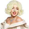karlery Parrucca corta ondulata da donna bionda platino anni '20 classica vintage flapper Marilyn Monroe parrucca traspirante regolabile taglia per cosplay event costume Halloween party