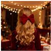 Cybche Francese Grande Fiocco Capelli Clip Rosso Velluto Fiocco Capelli Barrette Raso Fiocco Nodo Fermagli Capelli Grande Velluto Capelli Fiocco Decorativo Capelli Accessori Gioielli Per(rosso3)