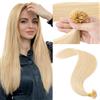 MY-LADY Extension Capelli Veri Cheratina 25 Ciocche 20g 35 cm Biondo Naturale Capelli Umani Remy Lisci Naturale Keratin U Tip Human Hair Extensions #24