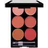 KARLOR Palette di 6 colori opachi blush cipria, pesca, rosa, nude, rossa, corallo, marrone