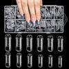 Kiiwah 120 Pezzi Dual Form, Riutilizzabile System Dual Nail Form con Linee di Scala Copertura Completa Nail Form Acrygel Trasparente Tip Unghie Ricostruzione per Nail Art Salon Nails Design