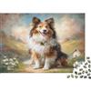 MNBVCXZLKJH Sheltie Cane Paesaggio Campagna Puzzle 1000 Pezzi Puzzle per Adulti Carta Relax Regalo Famiglia Casa 70x50cm/1000pcs