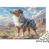 MNBVCXZLKJH Cane da Pastore Puzzle 1000 Pezzi Carta per Adulti Paesaggio Deserto Gioco di Puzzle 1000 Pezzi Relax Casa 52x38cm/1000pcs