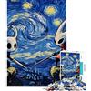 XDryRUY Puzzle da 1000 pezzi per adulti parodia di Hollow Knight e Notte Stellata Affina la precisione manuale crea giunture precise divertente e spensierato (38x26cm)