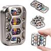 7JI Fidget Toy per Adulti, Giocattolo con Magneti Metallici, Slider Card ASMR, Gadget Tattile Antistress, Giocattolo per le Dita Adatto a Chi Soffre di ADHD, per l'Ufficio, per Uomini e Donne
