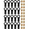 INJORA 20Pz Plastico estremità dell'Asta con Brass Collegamento Palle per TRX4M Upgrade 1/18 RC Crawer