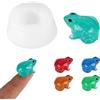 Sinbana Stampo Silicone Rana, Mini Carino Stampo a Forma di Rana Piccolo Muffa 3D a Tema Animale per Artigianato Fai da Te Argilla e Creazione di Miniature Paesaggi