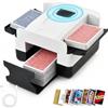 Focenat Mischia Carte Automatico da 1 a 2 Mazzi, Mescolatore Carte da Gioco con Batteria Ricaricabile 2000mAh, Mescolatore Automatico di Carte, Card Shuffler per Uno Poker Blackjack Texas Hold'em