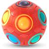 Vdealen Magic Rainbow Ball Palla Magica Palla Antistress Puzzle Arcobaleno Magico Palla da Gioco Giocattoli per Bambini Adolescenti e Adulti Rompicapo per Lo Sviluppo di Abilità